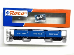 H0-DC-ROCO-46780---Containertragwagen---CHO-YANG---DB---Ep-V