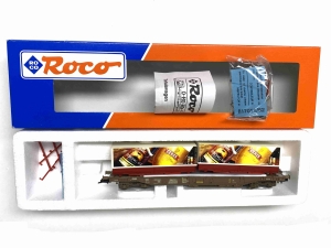 H0-DC-ROCO-47014---4-achsiger-Taschenwagen---CERES---DSB---Ep-V
