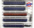 Bild 2 von H0 DC LILIPUT 853 - 5-tlg. Wagen-Set - blauer Enzian